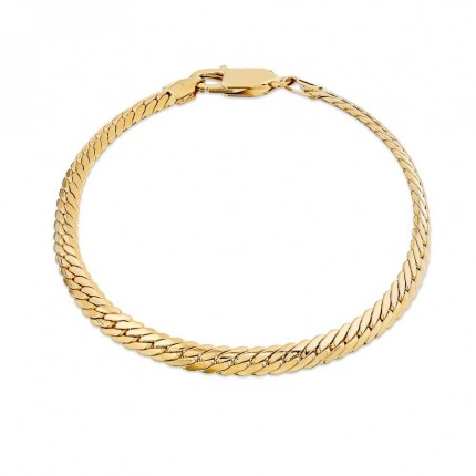 Cadena de oro amarillo de 9K malla inglesa