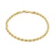 Corrente em ouro amarelo de 9K com cordão de 4 mm