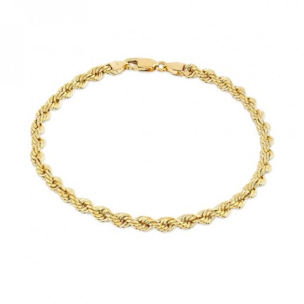 Corrente em ouro amarelo de 9K com cordão de 4 mm