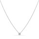 Colar em ouro branco 9K com diamantes 0.052 em chaton