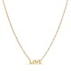 Colar banhado a  ouro  com pendente "LOVE" dourado