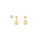 Pendientes de oro amarillo de 18K bolas colgantes