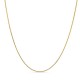 Cadena de oro amarillo de 18K veneciana de 0.8 mm y 40 cm