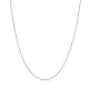 Cadena de oro blanco de 18K veneciana de 0.6 mm