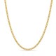 Cadena gourmette diamantada en oro amarillo de 18K, de mayor grosor