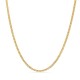 Cadena gourmette de oro amarillo de 18K diamantada, 2,29 mm