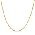 Fio em ouro amarelo 18K gourmette diamantada, 1,86 mm