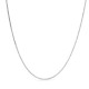 Fio gourmette de diamante em ouro branco 18K
