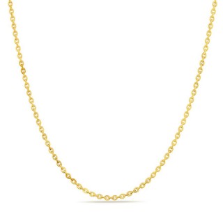 Fio em ouro amarelo 18K forçada redonda, 1,90 mm