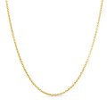 Fio em ouro amarelo 18K forçada redonda, 1,64 mm