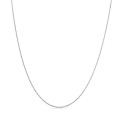 Fio em ouro branco 18K forçada redonda