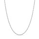 Cadena de oro blanco de 18K singapur de 1.7 mm