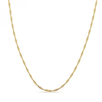Fio singapura em ouro amarelo 18K 1.7 mm