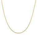 Cadena de oro amarillo de 18K cordón de 1.1 mm