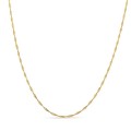 Fio singapura em ouro amarelo 18K, 1,2 mm de largura