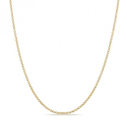 Fio de rolo em ouro amarelo 18K de 45 cm