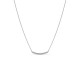 Collar de oro blanco 18K con barra horizontal de circonitas