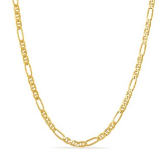 Cadena programada de oro amarillo 18K 3x1 - 4 mm