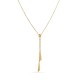 Collar de oro amarillo de 18K con colgantes triangulares de 42 cm