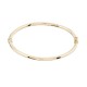 Pulsera de oro amarillo de 18K rígida con perfil redondo