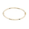 Pulseira rígida em ouro amarelo 18K com perfil redondo