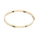 Pulsera de oro amarillo de 18K rígida con perfil rectangular