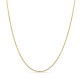 Fio gourmette de diamante e ouro amarelo 18K