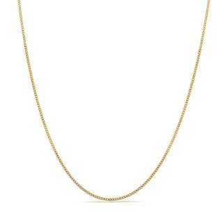 Fio gourmette de diamante e ouro amarelo 18K