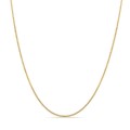 Fio gourmette de diamante e ouro amarelo 18K