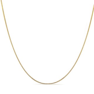 Cadena forzada diamantada de oro amarillo 18 K (0,87 mm)