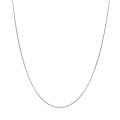 Cadena forzada diamantada de oro blanco 18K