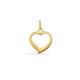 Colgante corazón calado de oro amarillo 18 K tamaño grande