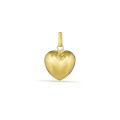 Colgante corazón de oro amarillo 18 K sólido y tamaño grande