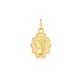 Pendente em ouro amarelo 18K com medalha da virgem