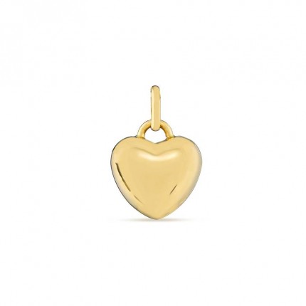 Colgante de oro amarillo 18K en corazón mediano