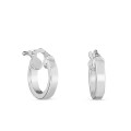 Brincos de argola em prata reta de 10MM x1.5MM