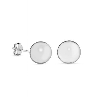 Pendientes de plata en forma de bola 10MM