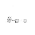 Pendientes de plata con perlas cultivadas 4MM