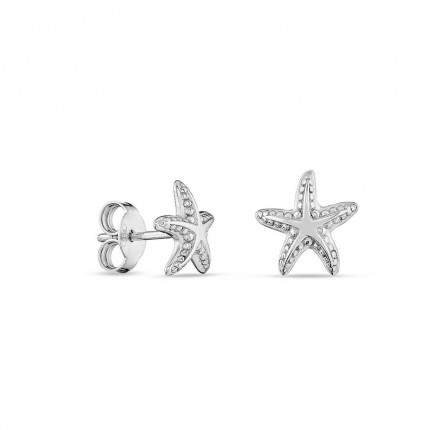 Pendientes de plata con estrella de mar lagon