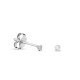 Pendientes de plata redonda con circonita 2.5MM