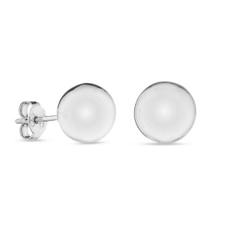 Pendientes de plata con bola de 9MM