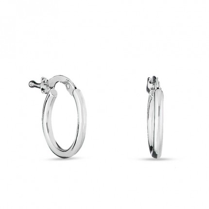 Pendientes de aro de plata 10MM