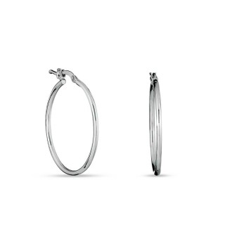 Pendientes de aro de plata 25MM