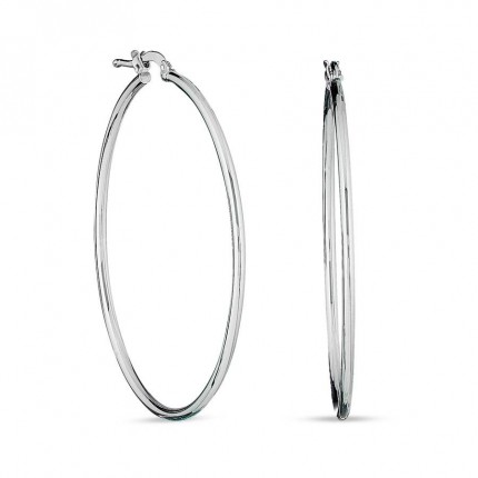 Pendientes de aro de plata 40MM