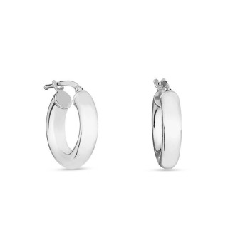Pendientes de aro de plata de 10MM