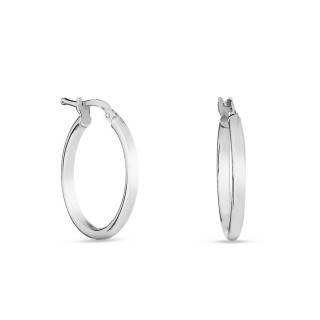 Pendientes de aro de plata de 20MM