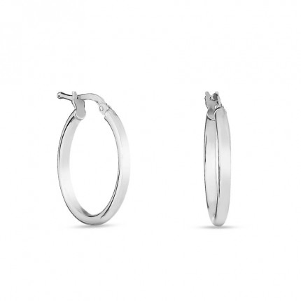 Pendientes de aro de plata de 20MM