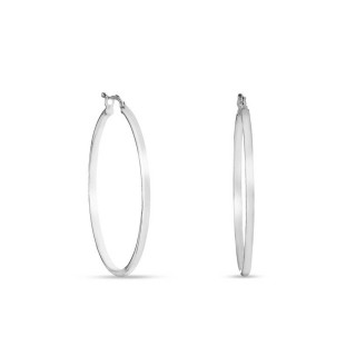Pendientes de aro de plata de 40MM