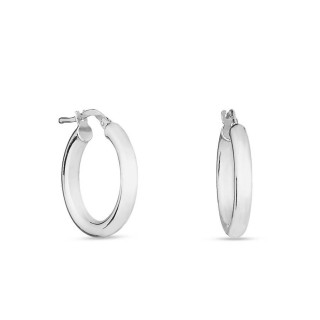 Pendientes de aro de plata de 15MM