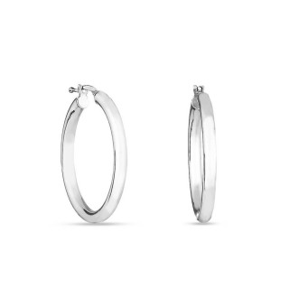 Pendientes de aro de plata de 25MM